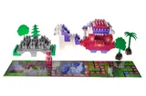 Constructor block QB300-201 "Block&Steps: Journey of the Princess" + walker and memory game 3 in 1, 139 children. qbee