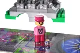Constructor block QB300-201 "Block&Steps: Journey of the Princess" + walker and memory game 3 in 1, 139 children. qbee