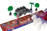 Constructor block QB300-201 "Block&Steps: Journey of the Princess" + walker and memory game 3 in 1, 139 children. qbee