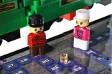 Constructor block QB300-202 "Block&Steps: Railway Express" + walker and memory game 3 in 1, 136 children. qbee