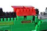 Constructor block QB300-202 "Block&Steps: Railway Express" + walker and memory game 3 in 1, 136 children. qbee