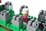Constructor block QB300-202 "Block&Steps: Railway Express" + walker and memory game 3 in 1, 136 children. qbee