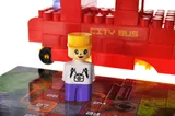 Constructor block QB300-203 "Block&Steps: City Routes" + walker and memory game 3 in 1, 129 children. qbee