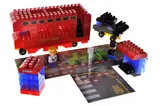Constructor block QB300-203 "Block&Steps: City Routes" + walker and memory game 3 in 1, 129 children. qbee