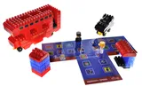Constructor block QB300-203 "Block&Steps: City Routes" + walker and memory game 3 in 1, 129 children. qbee