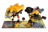 Constructor block QB300-204 "Block&Steps: Megabuilder" + walker and memory game 3 in 1, 125 children. qbee