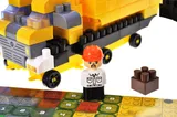 Constructor block QB300-204 "Block&Steps: Megabuilder" + walker and memory game 3 in 1, 125 children. qbee