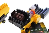 Constructor block QB300-204 "Block&Steps: Megabuilder" + walker and memory game 3 in 1, 125 children. qbee