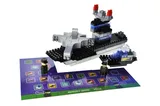 Constructor block QB300-205 "Block&Steps: Sea Mission" + walker and memory game 3 in 1, 124 children. qbee