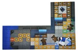 Constructor block QB300-205 "Block&Steps: Sea Mission" + walker and memory game 3 in 1, 124 children. qbee