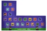 Constructor block QB300-205 "Block&Steps: Sea Mission" + walker and memory game 3 in 1, 124 children. qbee