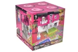 Constructor block QB300-206 "Block&Steps: Pink Villa" + walker and memory game 3 in 1, 124 children. qbee