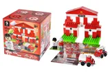 Constructor block QB300-001 "Block&Steps: Fire team" + walker and memory game 3 in 1, 74 children. qbee