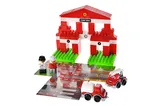 Constructor block QB300-001 "Block&Steps: Fire team" + walker and memory game 3 in 1, 74 children. qbee