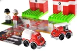Constructor block QB300-001 "Block&Steps: Fire team" + walker and memory game 3 in 1, 74 children. qbee