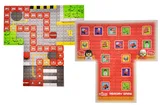 Constructor block QB300-001 "Block&Steps: Fire team" + walker and memory game 3 in 1, 74 children. qbee