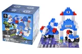 Constructor block QB300-002 "Block&Steps: Police patrol" + walker and memory game 3 in 1, 94 kids. qbee