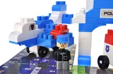 Constructor block QB300-002 "Block&Steps: Police patrol" + walker and memory game 3 in 1, 94 kids. qbee