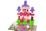 Constructor block QB300-004 "Block&Steps: Castle of the Princess" + walker and memory game 3 in 1, 74 children. qbee