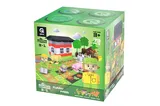 Constructor block QB300-005 "Block&Steps: Fun Farm" + walker and memory game 3 in 1, 79 children. qbee