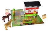 Constructor block QB300-005 "Block&Steps: Fun Farm" + walker and memory game 3 in 1, 79 children. qbee