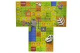 Constructor block QB300-101 "Block&Steps: Land of dinosaurs" + walker and memory game 3 in 1, 41 children. qbee