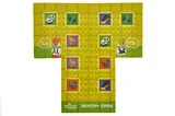 Constructor block QB300-101 "Block&Steps: Land of dinosaurs" + walker and memory game 3 in 1, 41 children. qbee