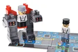 Constructor block QB300-102 "Block&Steps: Battles of Robots" + walker and memory game 3 in 1, 44 children. qbee
