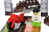 Constructor block QB300-103 "Block&Steps: Mototrek" + walker and memory game 3 in 1, 40 children. qbee