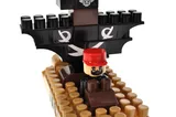 Constructor block QB300-104 "Block&Steps: Pirate ship" + walker and memory game 3 in 1, 41 children. qbee