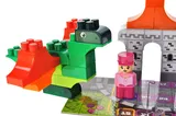 Constructor block QB300-106 "Block&Steps: Dragon and castle" + walker and memory game 3 in 1, 43 children. qbee