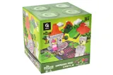 Constructor block QB300-106 "Block&Steps: Dragon and castle" + walker and memory game 3 in 1, 43 children. qbee