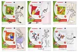 Kit for painting by numbers QB915-009/10/11/12/15/16 "Nick 90 Classic cartoon series" 25x25 cm qbee
