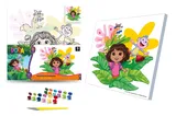 Set for painting by numbers 30x30 cm QB913-003 "Dora in the jungle" qbee