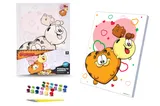 Kit for painting by numbers 30x40 cm QB914-005 "Harfield: Cute and fluffy" qbee