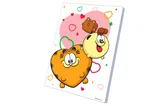 Kit for painting by numbers 30x40 cm QB914-005 "Harfield: Cute and fluffy" qbee