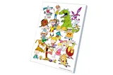 Kit for painting by numbers 30x40 cm QB914-008 "Cartoon Chaos" qbee