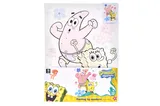Set for painting by numbers 30x40 cm QB914-012 "SpongeBob: Time to dance!" qbee