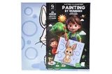 Kit for painting by numbers 25x25 cm QB900-072 "Cute bunny" with a wooden stand qbee