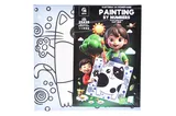 Kit for painting by numbers 25x25 cm QB900-074 "Cat hugs" with a wooden stand qbee