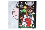 Kit for painting by numbers 25x25 cm QB900-076 "Toothed Dino" with a wooden stand qbee
