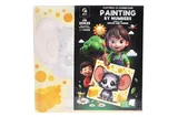 Kit for painting by numbers 25x25 cm QB900-077 "Mouse and Cheese" with a wooden stand qbee