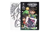 Kit for painting by numbers 25x25 cm QB900-053/QB901-053 "Little kitty" with a wooden stand qbee