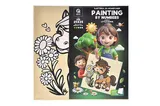 Set for painting by numbers 25x25 cm QB900-002 / QB901-002 "Horse" with a wooden stand qbee