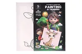 Set for painting by numbers 25x25 cm QB900-009/QB901-009 "Giraffe" with a wooden stand qbee