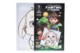 Set for painting by numbers 25x25 cm QB900-006/QB901-006 "Bunny" with a wooden stand qbee