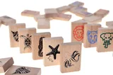 Educational wooden game QB700-007 "Children's Mahjong" 49 det. qbee