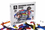 Educational wooden game QB700-003 "Sticks for numbers" NUSH 56 det. qbee