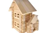 Constructor wooden QB700-004 "House with a garage" 75 det. Qbee