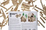 Constructor wooden QB700-004 "House with a garage" 75 det. Qbee